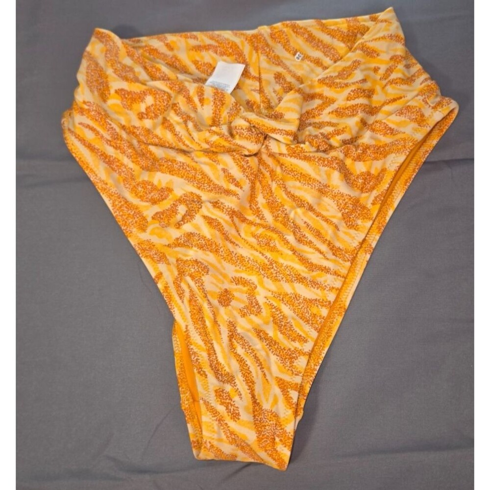 Aerie Orange Swim Bathing Suit Bottom Size Small New Without Tag HighCut Cheeky